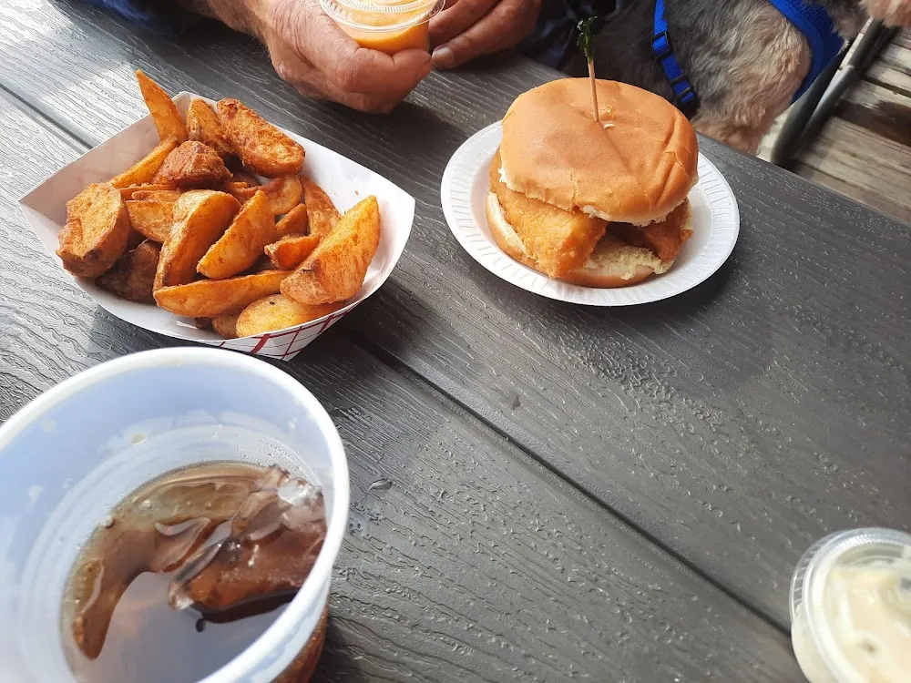 Fish Sandwich and Fries